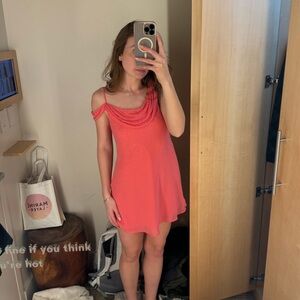 Vintage Pink Sequin Mini Dress